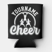 名パーソナライズされた前応援チーム大学チアリーダー 缶クーラー (正面)