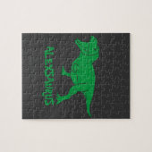 名パーソナライズされた前恐竜ジグソーパズル ジグソーパズル (横)