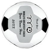 名パーソナライズされた前感謝していはサッカーのボール サッカーボール (回転)