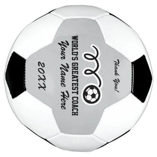 名パーソナライズされた前感謝していはサッカーのボール サッカーボール (回転)