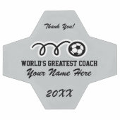 名パーソナライズされた前感謝していはサッカーのボール サッカーボール (フラット)