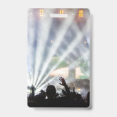 名パーソナライズされた前日VIPコンサートアクセスパス バッジ (裏面)