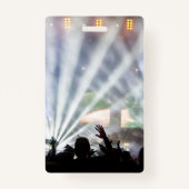 名パーソナライズされた前日VIPコンサートアクセスパス バッジ (裏面)