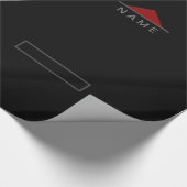 名パーソナライズされた前景品包装紙 ラッピングペーパー (角)