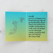 名パーソナライズされた前気持ちスポーツテーマバスケットボール カード (内部)