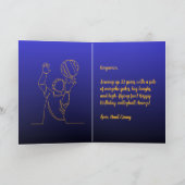 名パーソナライズされた前気持ちスポーツテーマバレーボール カード (内部)