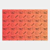 名パーソナライズされた前気持ちスポーツバスケットボールテーマ ラッピングペーパーシート (正面3)