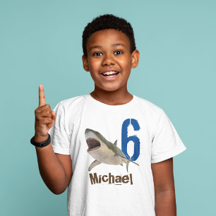 名パーソナライズされた前素晴らし白鮫 Tシャツ