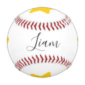 名パーソナライズされた前署名 野球ボール (正面)