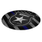 名パーソナライズされた前警察官保安官警察官旗 カッティングボード (角)