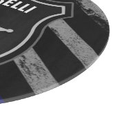 名パーソナライズされた前警察官保安官警察官旗 カッティングボード (角)