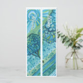 名パーソナライズされた前2つお洒落のブックマーク (スタンド正面)