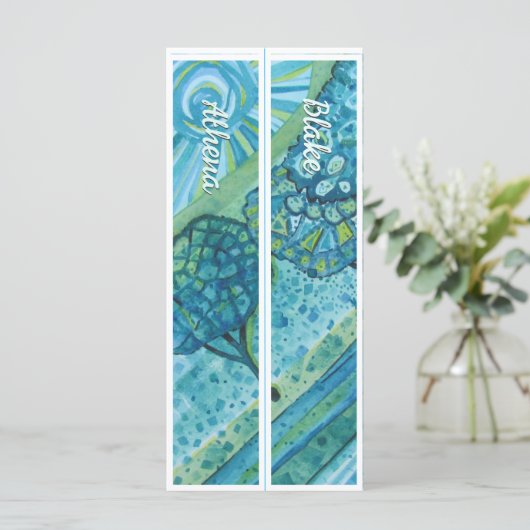 名パーソナライズされた前2つお洒落のブックマーク (スタンド正面)