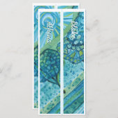 名パーソナライズされた前2つお洒落のブックマーク (正面/裏面)