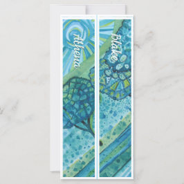 名パーソナライズされた前2つお洒落のブックマーク