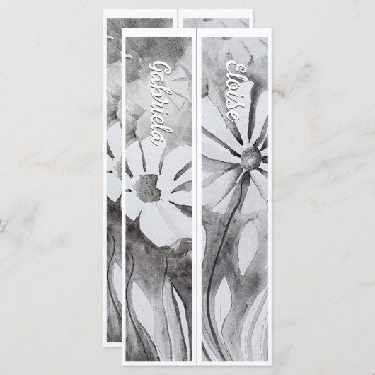 名パーソナライズされた前2つお洒落のブックマーク (正面/裏面)