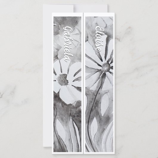 名パーソナライズされた前2つお洒落のブックマーク (正面)