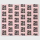 名パーソナライズされた前21歳の誕生日ピモダンンク ラッピングペーパー (フラット)