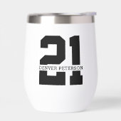 名パーソナライズされた前21歳の誕生日モダン (左面)