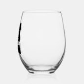 名パーソナライズされた前21歳の誕生日モダン ステムなしワイングラス (左)