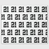 名パーソナライズされた前21歳の誕生日モダン ラッピングペーパー (フラット)