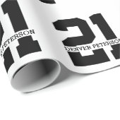 名パーソナライズされた前21歳の誕生日モダン ラッピングペーパー (ロールコーナー)