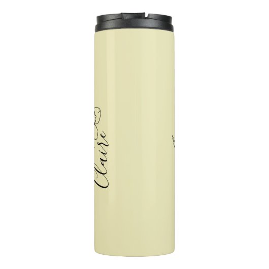 名パーソナライズされた前3月水仙誕生花 タンブラー (裏面)