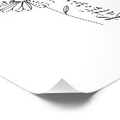 名パーソナライズされた前4月デイジー誕生花 フォトプリント            (角)