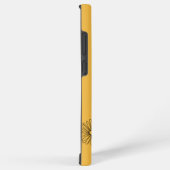 名パーソナライズされた前4月デイジー誕生花 SAMSUNG GALAXYケース (右側面)