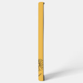 名パーソナライズされた前4月デイジー誕生花 SAMSUNG GALAXYケース (左側面)