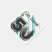 名パーソナライズされた前50年Bday - 50th Birthday Party スタンダードカクテルナプキン (角)