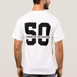 名パーソナライズされた前50誕生日モダン Tシャツ