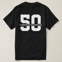 名パーソナライズされた前50誕生日モダン Tシャツ