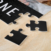 名パーソナライズされた前9写真コラージュ ジグソーパズル (側面)