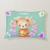 名パーソナライズされた前 アクセントクッション (裏面)