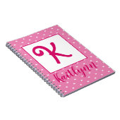 名パーソナライズされた前/イニシャル ノートブック (右側)