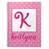 名パーソナライズされた前/イニシャル ノートブック (正面)