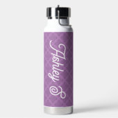 名パーソナライズされた前 ウォーターボトル (左面)