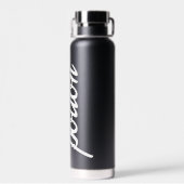 名パーソナライズされた前 ウォーターボトル (背面)