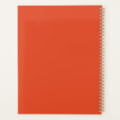 名パーソナライズされた前 |オレンジビジネス プランナー手帳 (裏面)