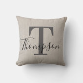 名パーソナライズされた前 クッション (正面)