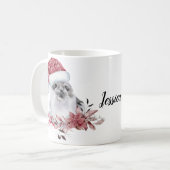 名パーソナライズされた前 コーヒーマグカップ (正面左)