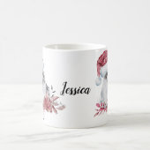 名パーソナライズされた前 コーヒーマグカップ (中央)