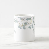 名パーソナライズされた前 コーヒーマグカップ (中央)