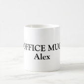 名パーソナライズされた前 コーヒーマグカップ (中央)