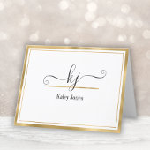 名パーソナライズされた前 | サンキュー車の机から サンキューカード