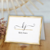 名パーソナライズされた前 | サンキュー車の机から サンキューカード