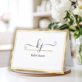 名パーソナライズされた前 | サンキュー車の机から サンキューカード