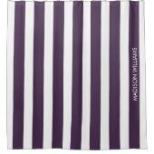 名パーソナライズされた前 シャワーカーテン (正面)