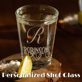 名パーソナライズされた前 ショットグラス